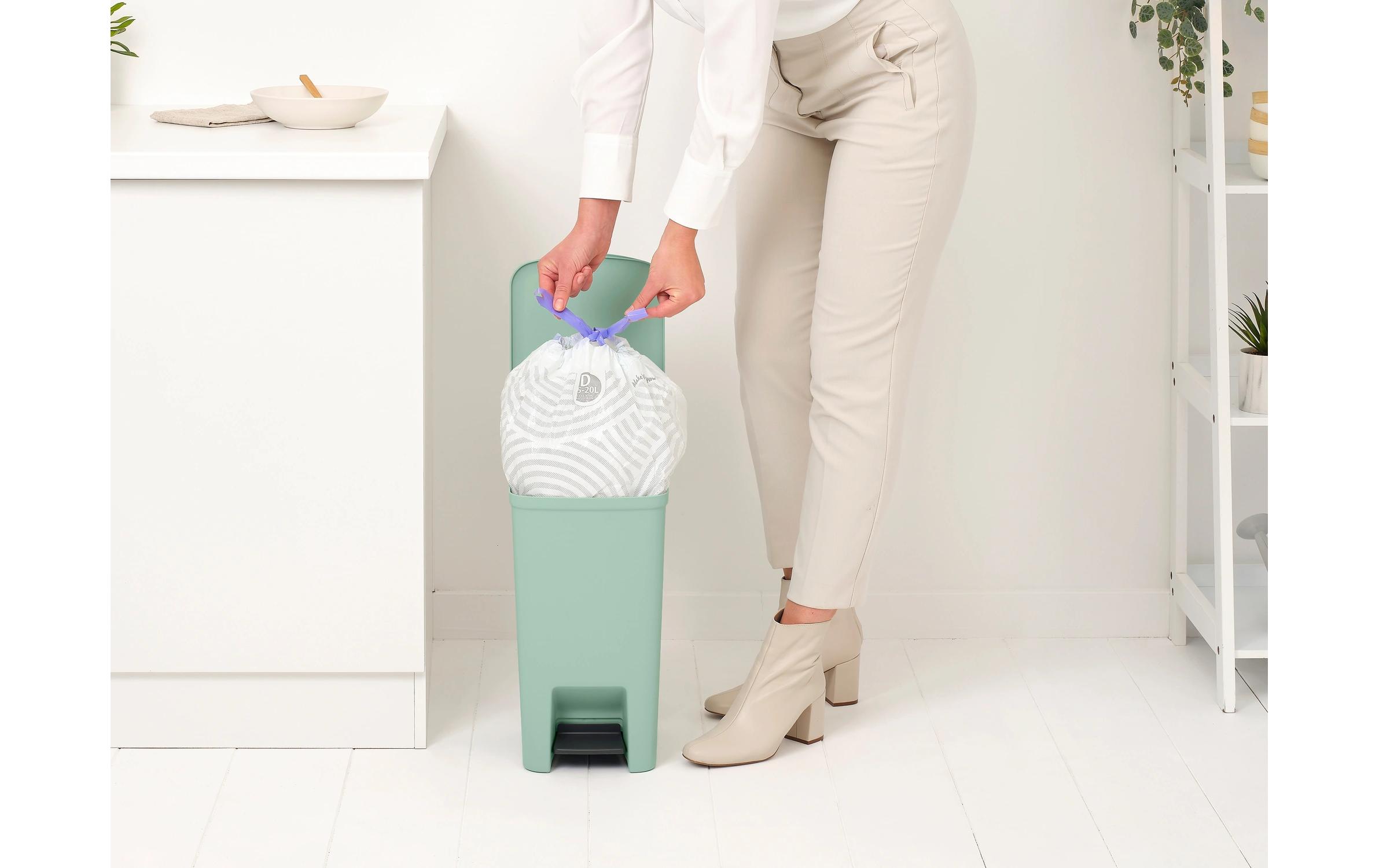 Recyclingbehälter StepUp 16 l, GrünTreteimer für Recycling Materialien