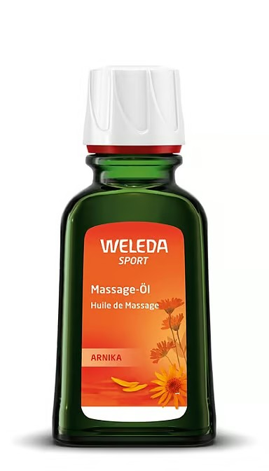 Weleda Sport Massage-Öl<br>50 ml, Glasflasche, Öl, Arnika