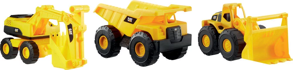 CATERPILLAR  - PACK DE 3 VEHICULES 25 CM