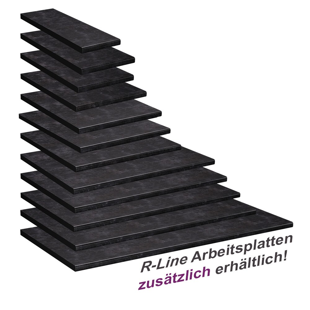 Vicco Küchenarbeitsplatte R-Line Anthrazit 50 cm