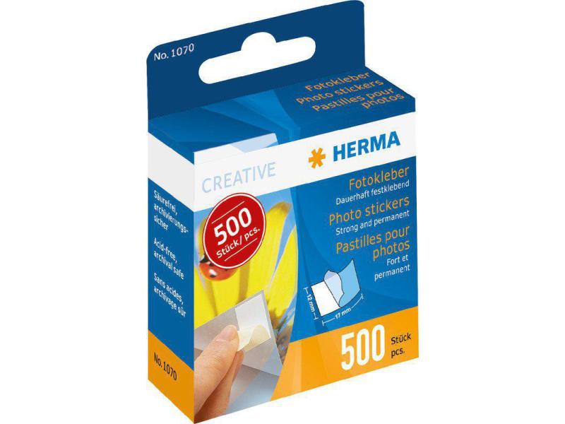 HERMA Fotokleber 500 Stück Fotokleber im Kartonspender