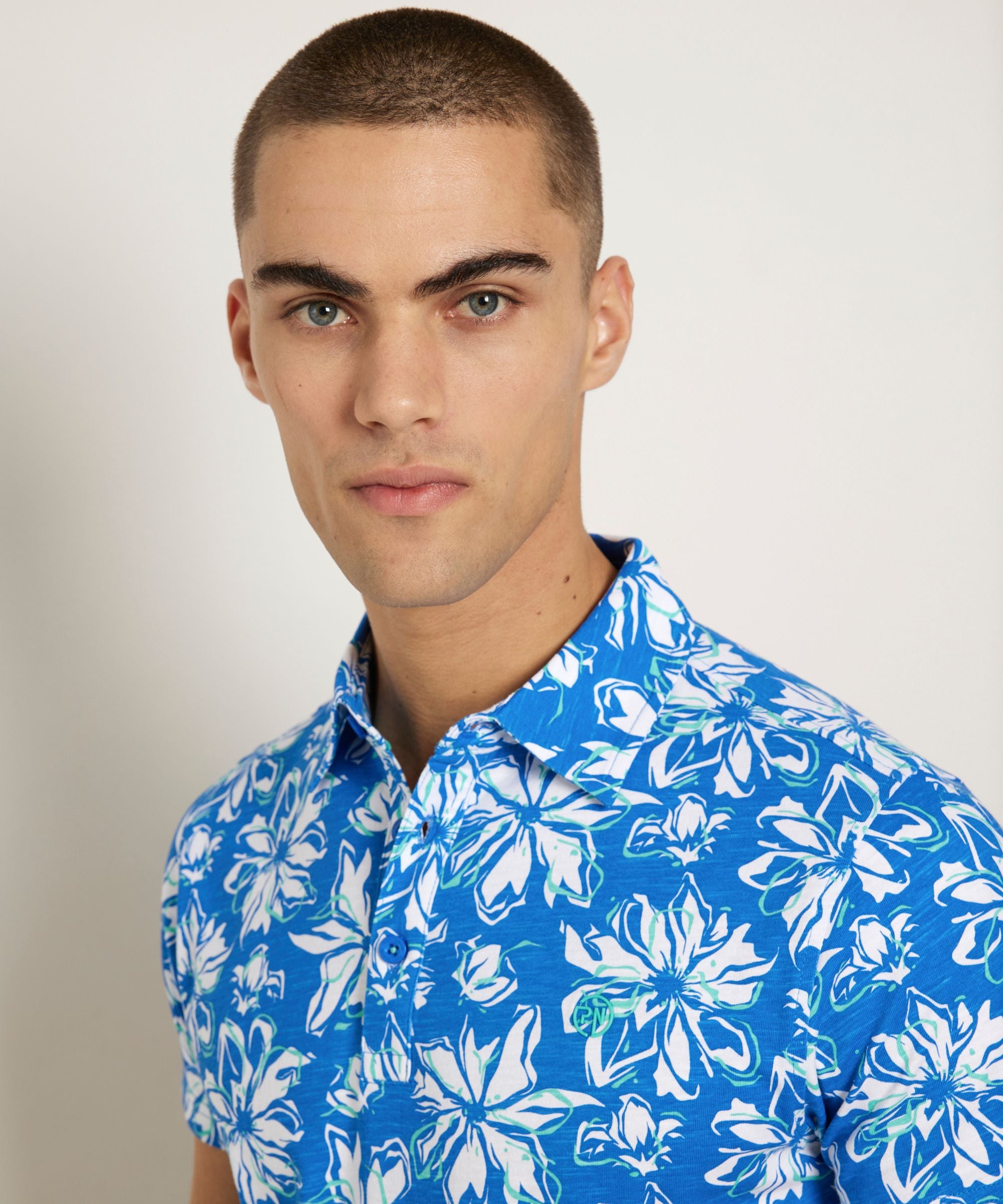 polo met bloemenprint