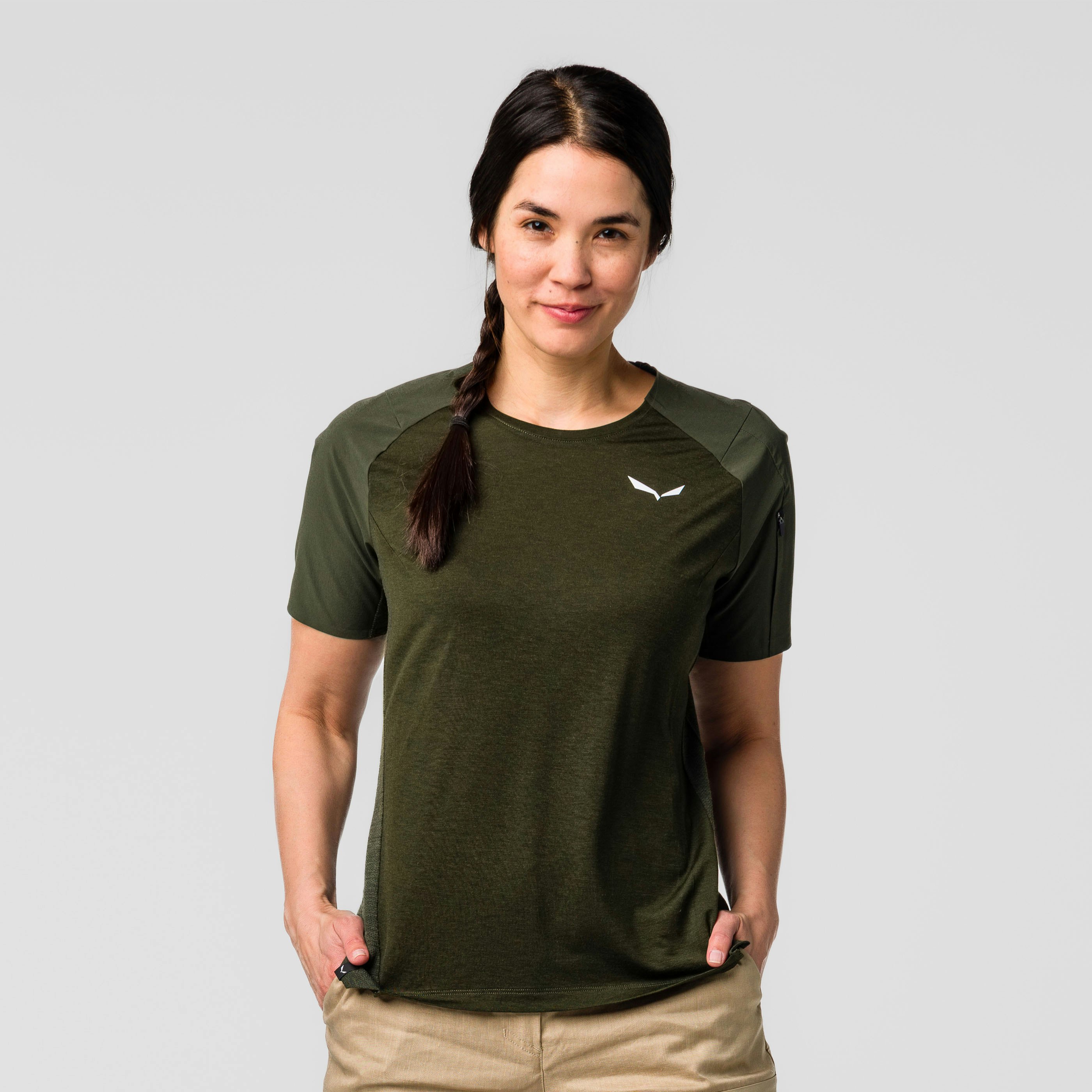 Puez Merino Hybrid T-Shirt Damen