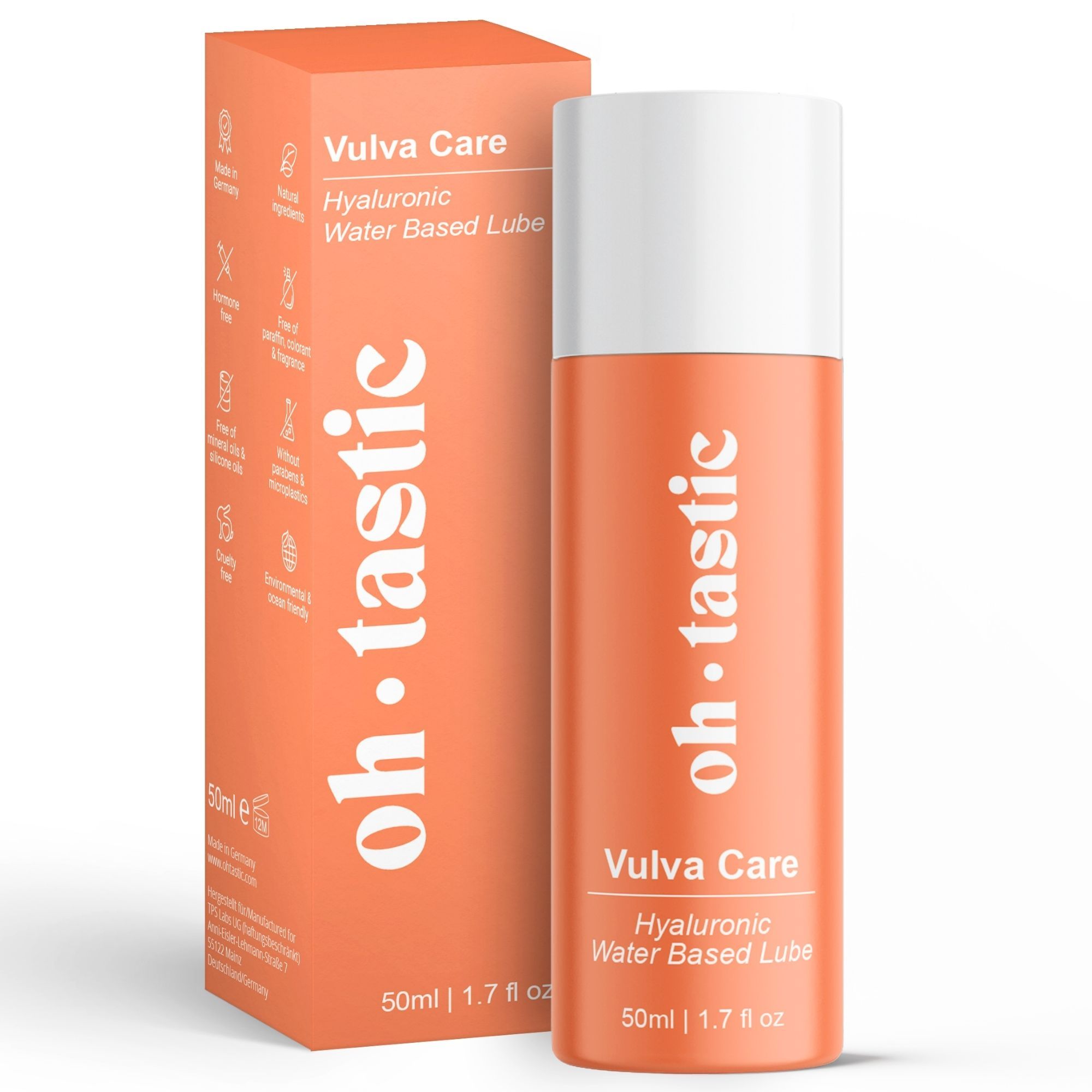 ohtastic Natürliches Sensitiv Gleitgel mit Hyaluron