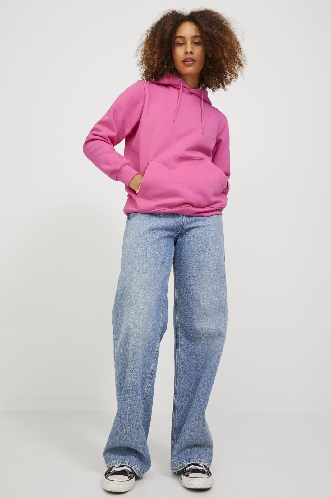 Jjxx Jxabbie Rlx Ls Every Hood Swt 4113121 carmine rose magenta jjxx logo