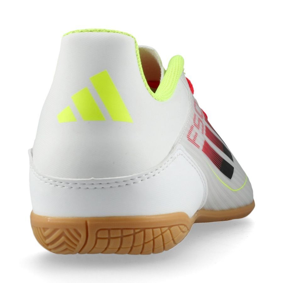 adidas F50 Club IN Pure Victory - Blanc/Noir/Jaune