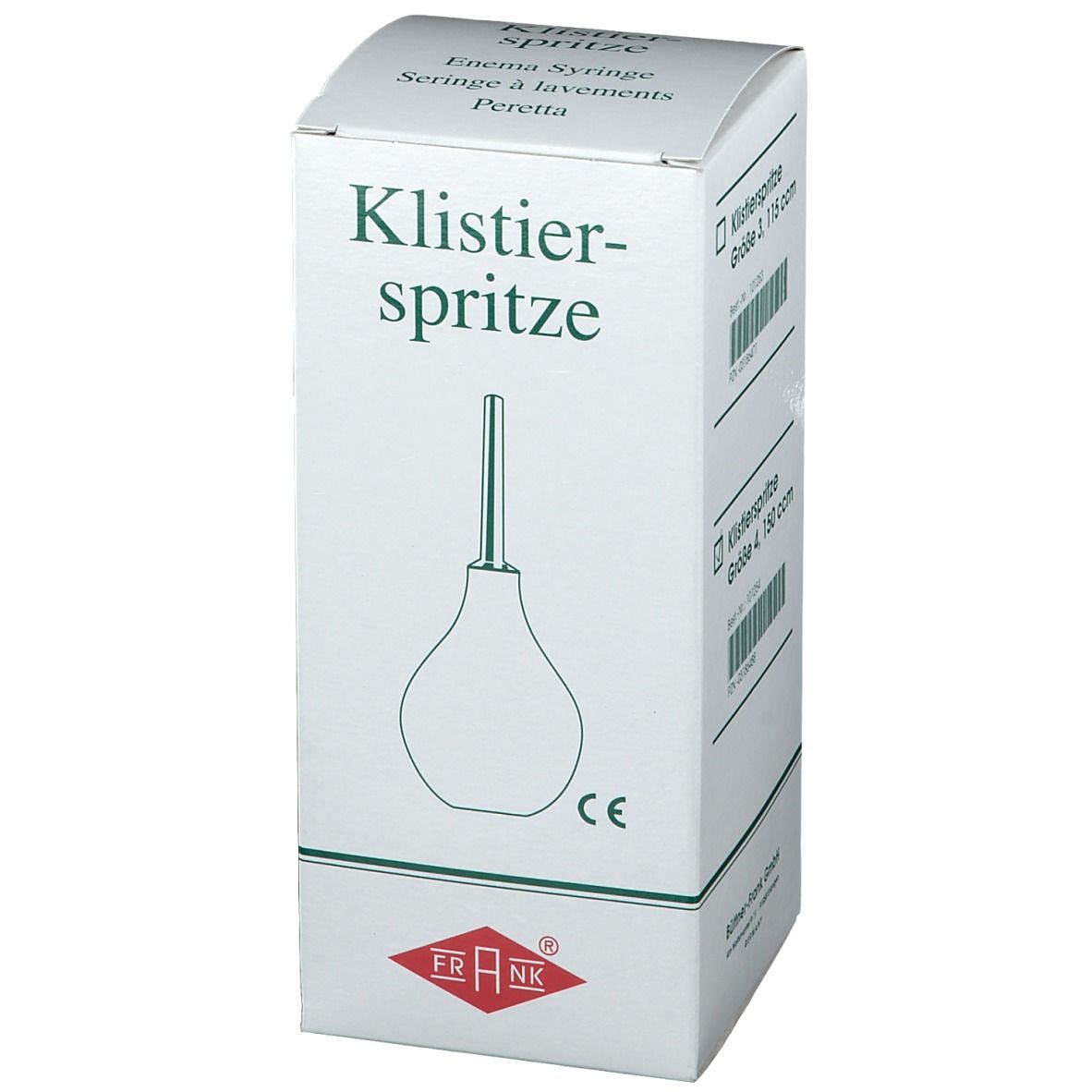 FRANK® Klistierspitzen birnförmig mit Kanüle Gr. 4 - 150 ml