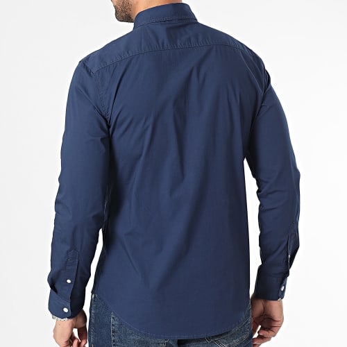 Chemise Manches Longues Slim 86625 Bleu Marine