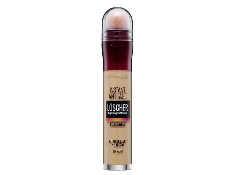 Maybelline Concealer Instant Anti Age 7 Sand Concealer lässt Schwellungen und dunkle Augenringe wie ausgelöscht erscheinen