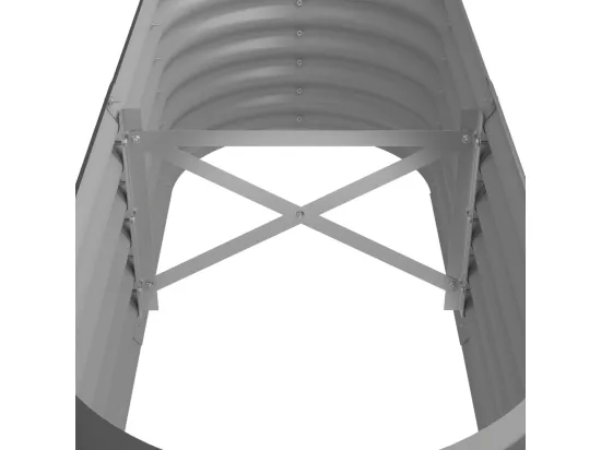 Jardinière bac lit surélevé grise 114 x 40 x 36 cm 02_0039570