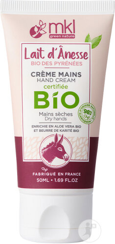 MKL Green Nature Crème Mains Réparatrice Et Nourrissante Avec Lait D'Ânesse Bio 50ml
