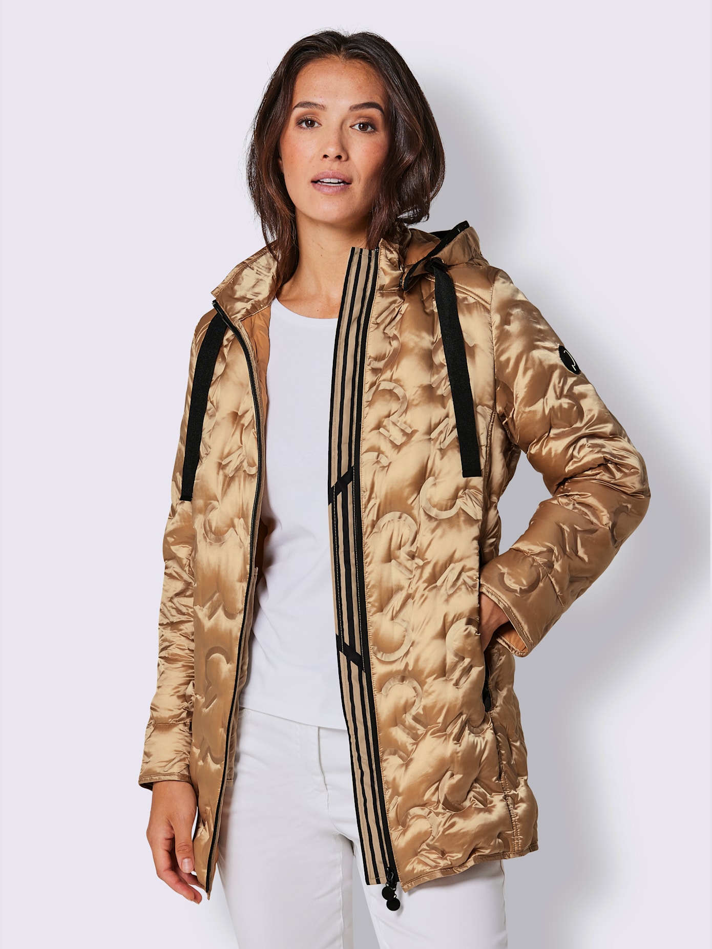Veste en duvet aspect gaufré