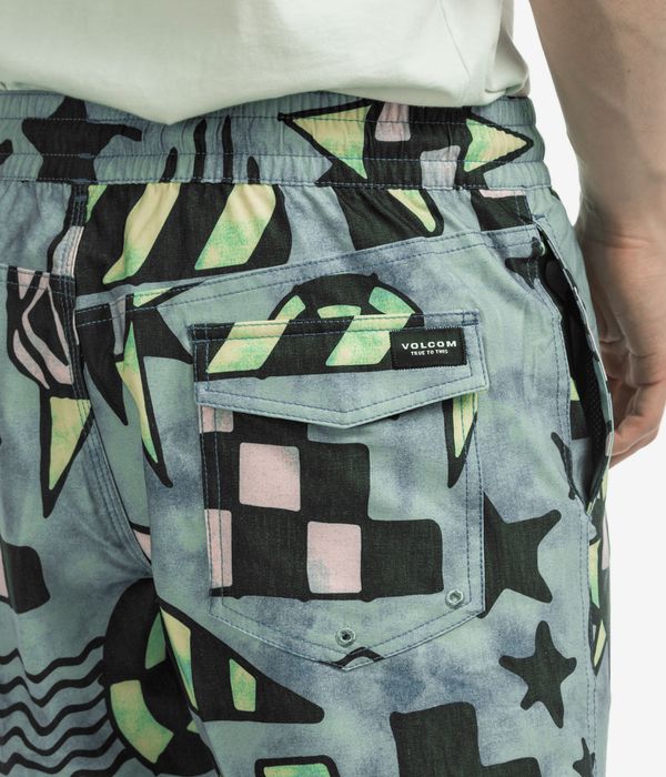 Volcom Chlorine Killer Stoney 17 Boardshorts (temple teal)