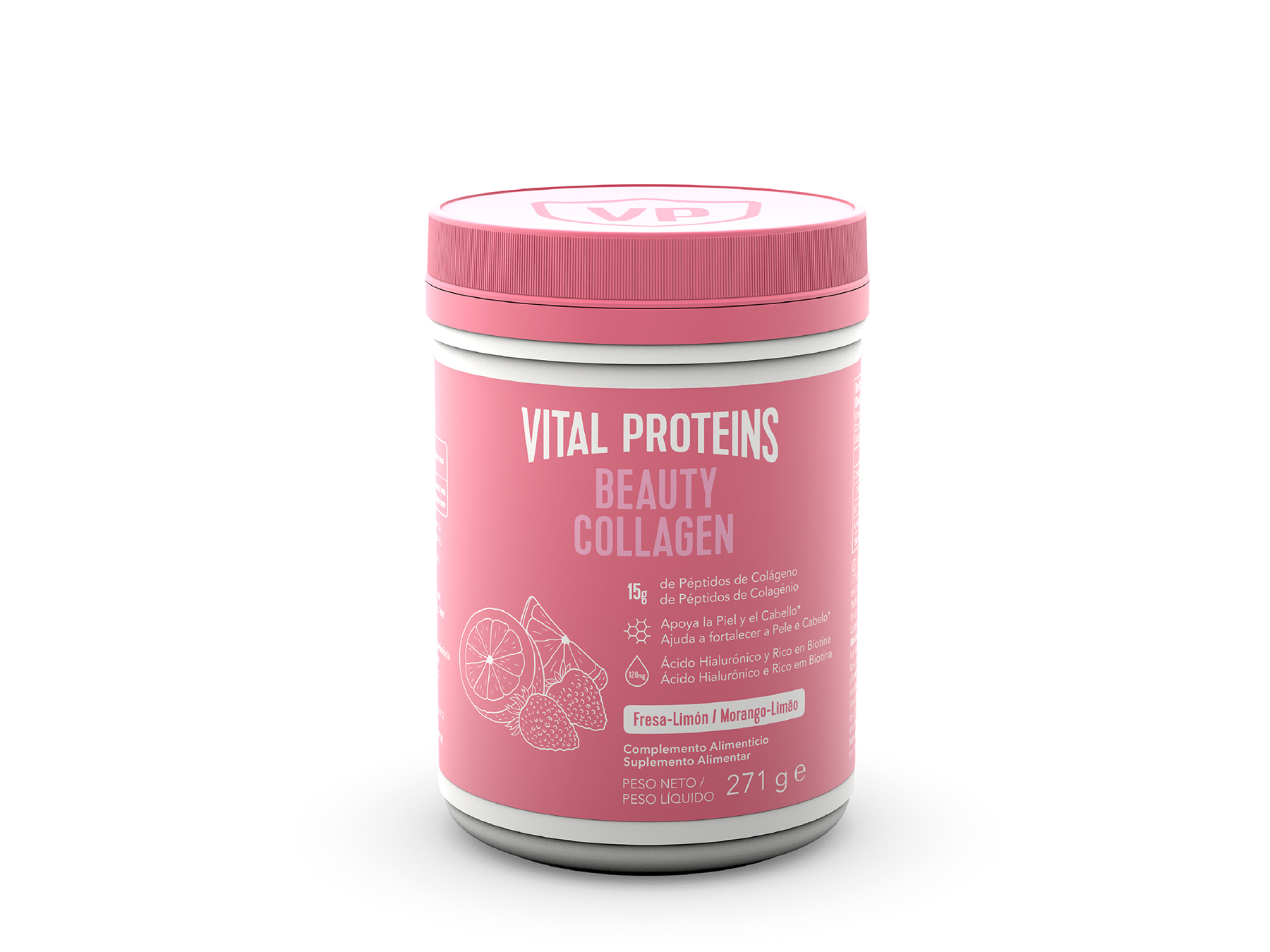 COLAGÉNIO BEAUTY VITAL PROTEINS STRAWBERRY LEMON 271G