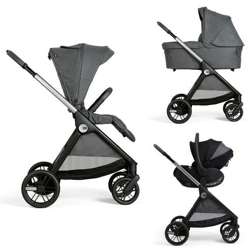 Poussette Trio Bellagio + Nacelle Flexi + Siège-auto First Seat Recline I-size Black Satin - CHICCO