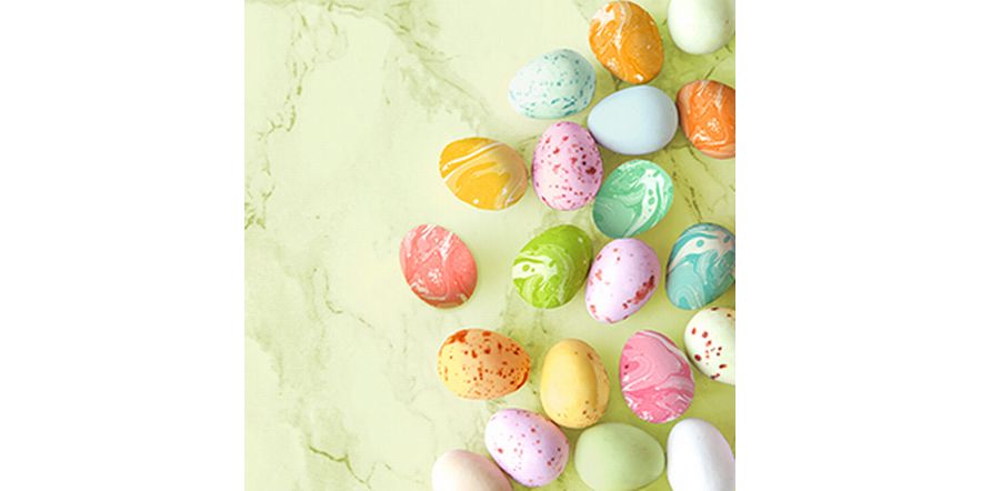 Braun   Company Serviette Marmoreier 33 x 33 cm, 20 Stück Papierservietten für Ostern