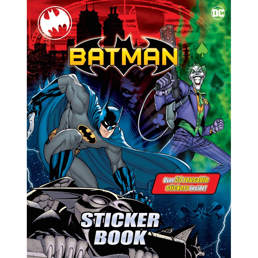 Batman Mal-, Sticker- und Aktivitätsbuch-Set mit über 100 Stickern