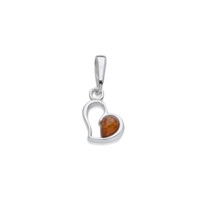 Pendentif argent 925 Ambre veritable de la mer Baltique