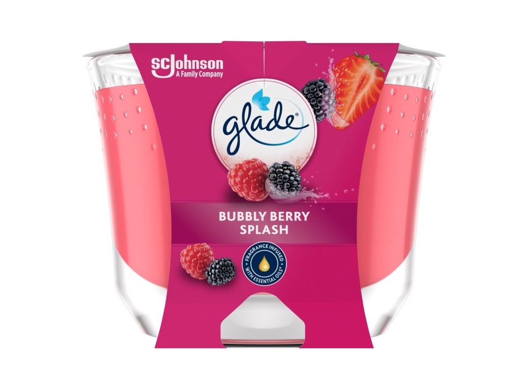VELA LONGA DURAÇÃO GLADE BERRY SPLASH 204G
