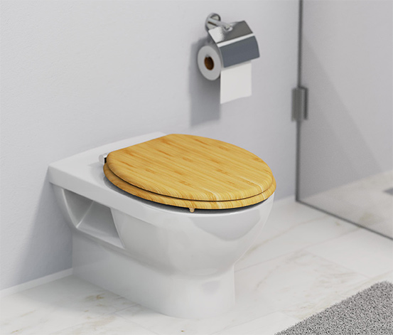 WC-Sitz »Bambus« mit Absenkautomatik