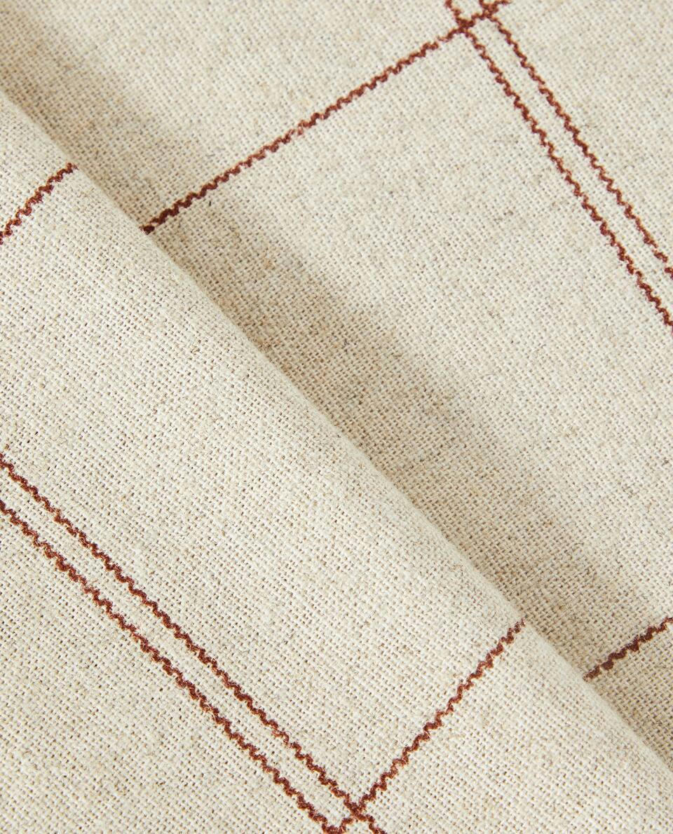 TOALHA DE MESA COM ESTAMPA XADREZ