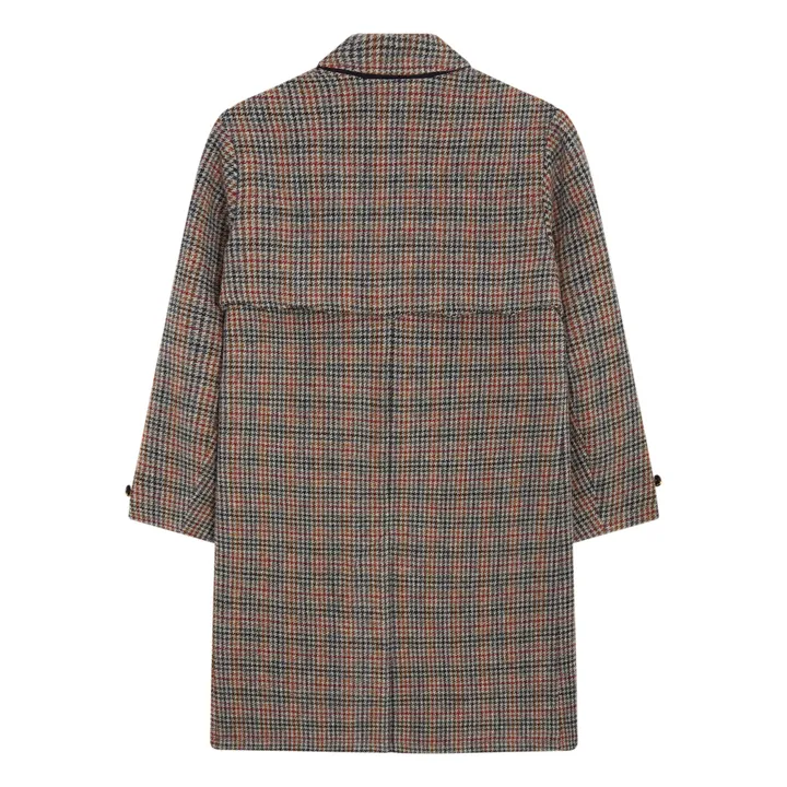 Baracuta Manteau Paul Motif Pied-de-Poule en Laine | Camel