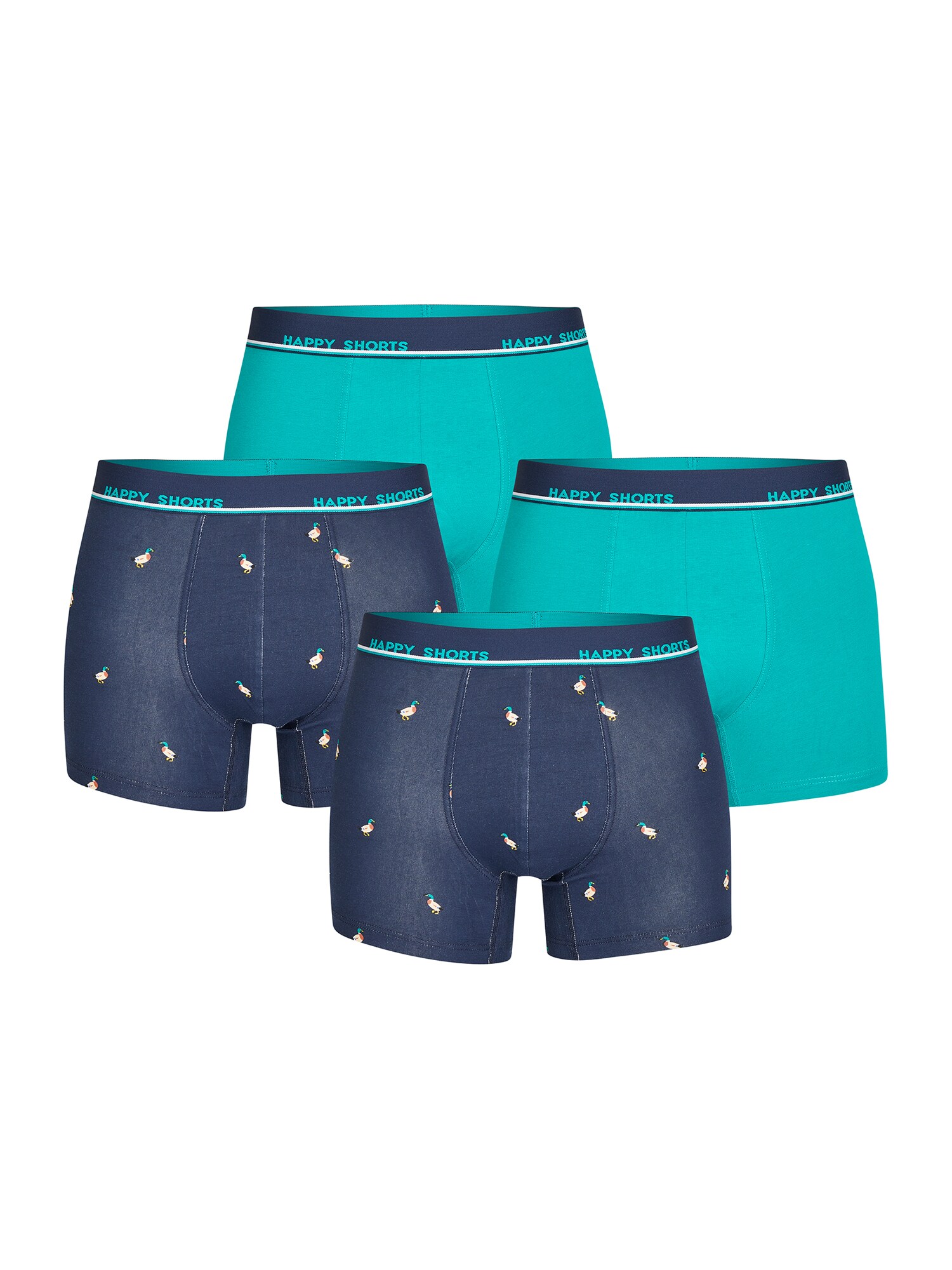 Happy Shorts Herren Boxer Duck 4er Pack
