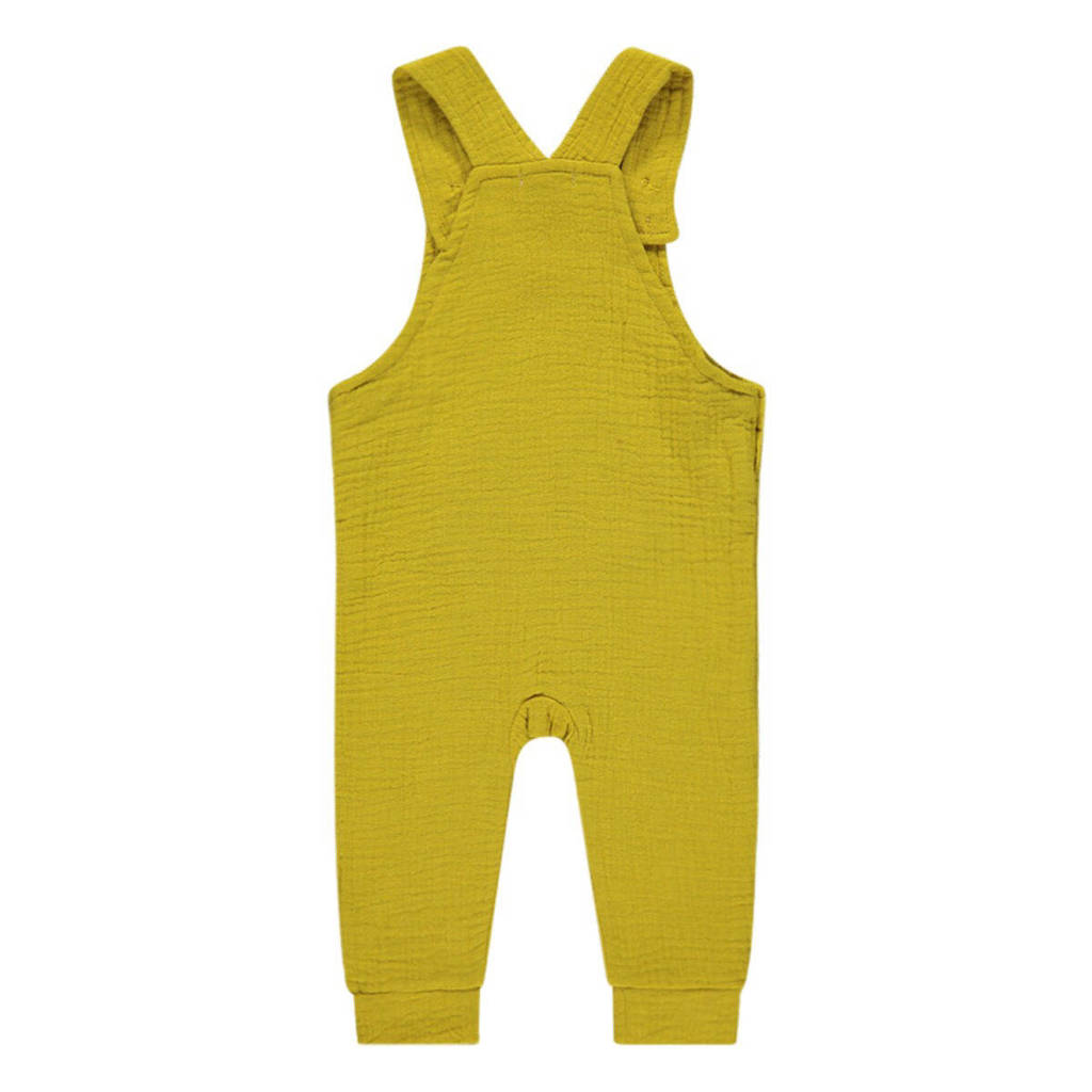 Jollein baby regular fit tuinbroek van katoen okergeel