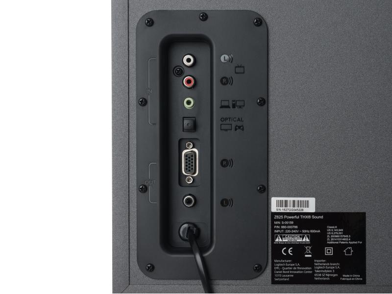 Logitech PC-Lautsprecher Z625 Leistungsstarkes Speakerset mit Subwoofer
