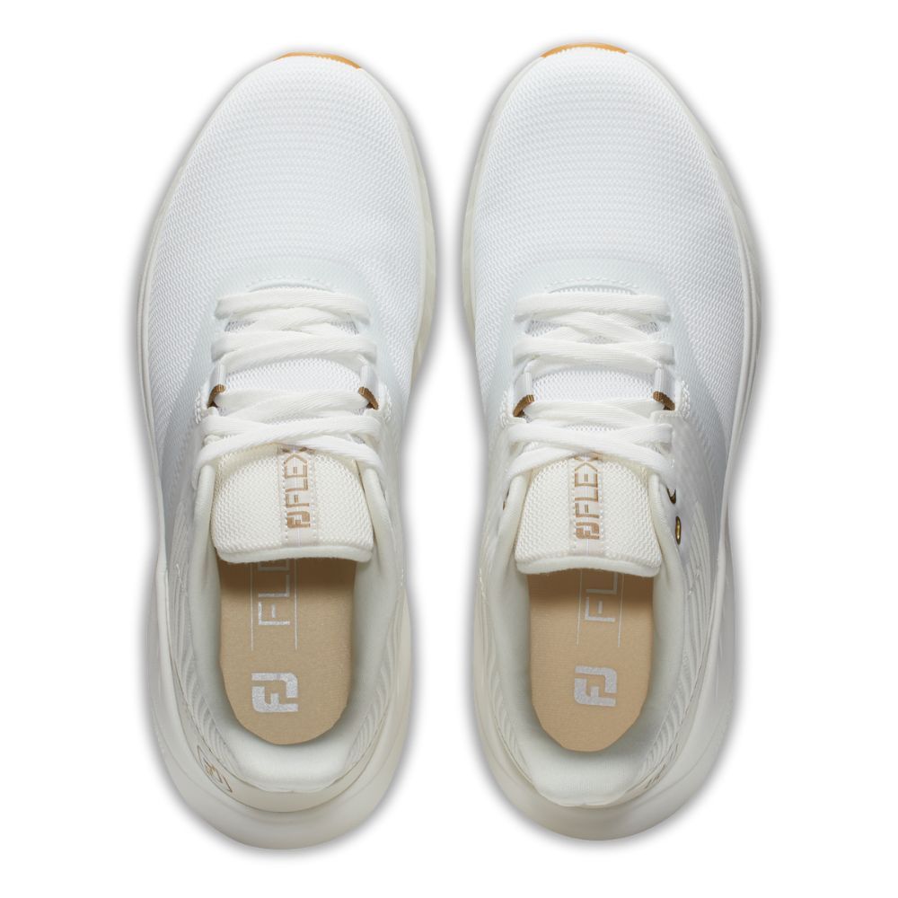 Flex Golfsko Dame Hvit/Beige