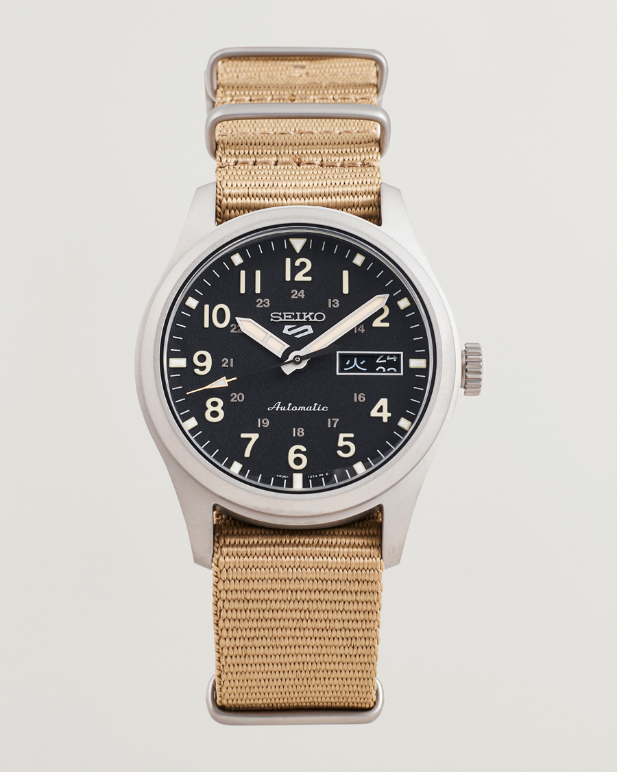 Seiko 5 Sports Automatic Nato 40mm Black Dial