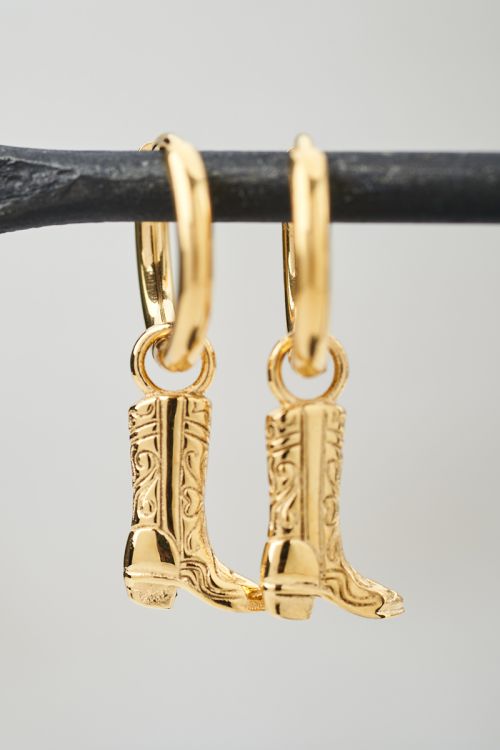 Oorringen met cowboy boots
