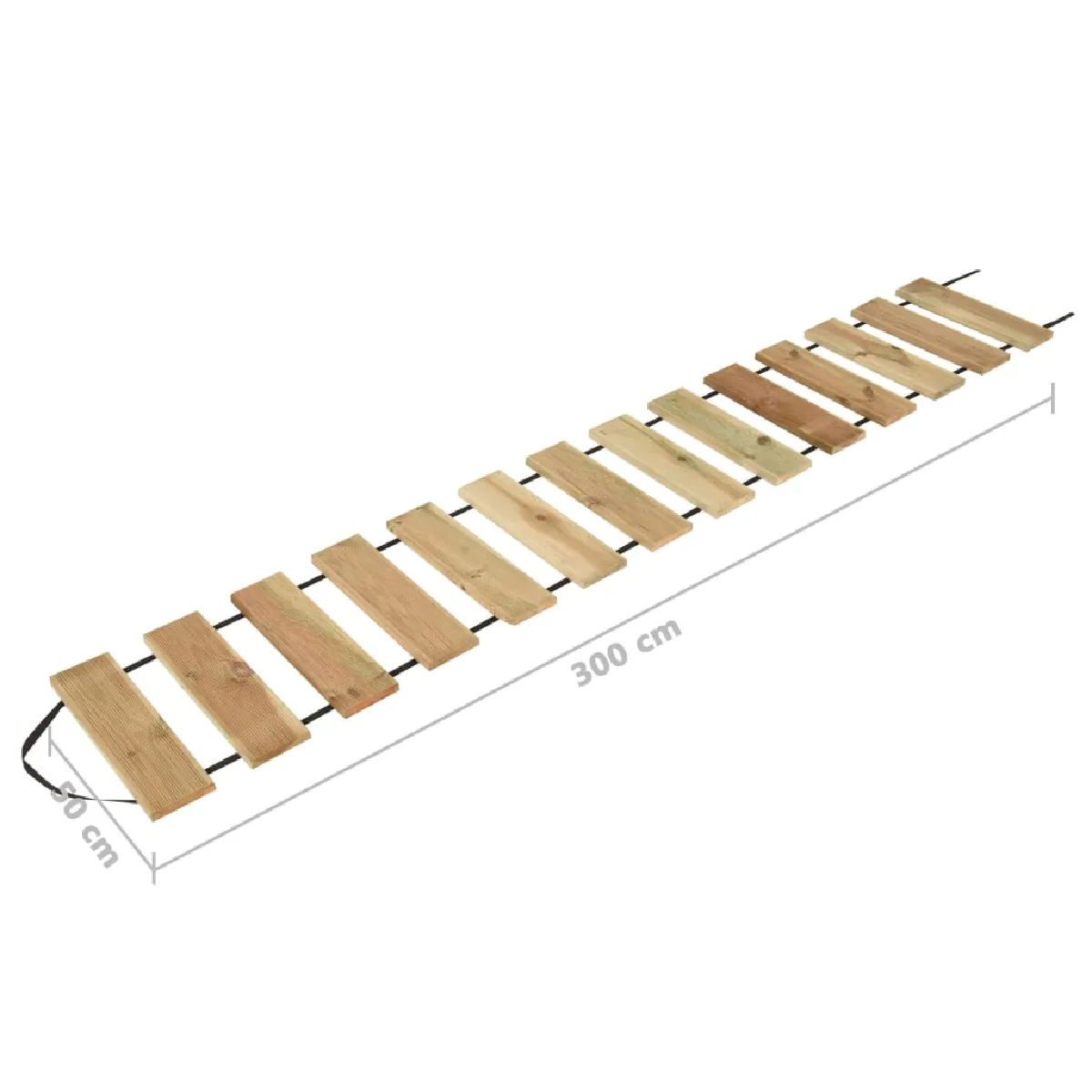 vidaXL Rouleau Terrasse 50x300 Bois de Pin