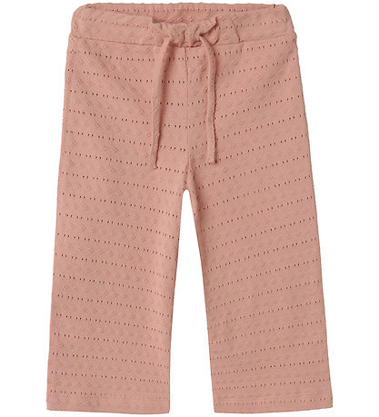 Lil' Atelier Hosen - NmfJamla - Misty Rose m. Lochmuster