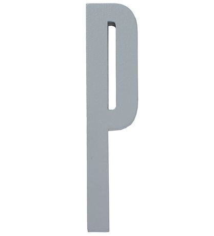 Design Letters Holz Buchstaben - P - Grau