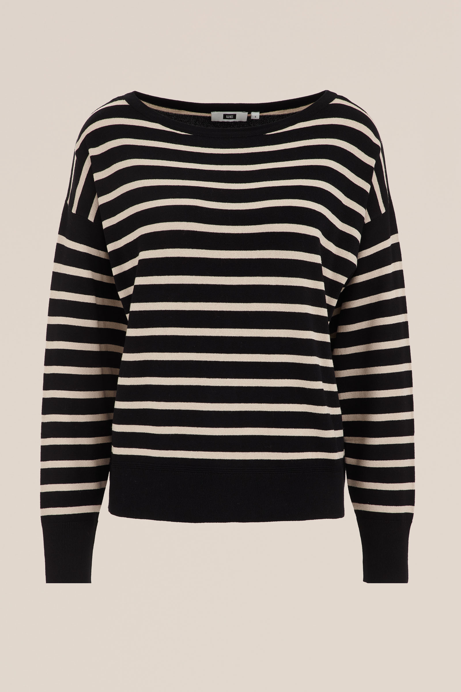 trui met dessin WE Fashion Zwart