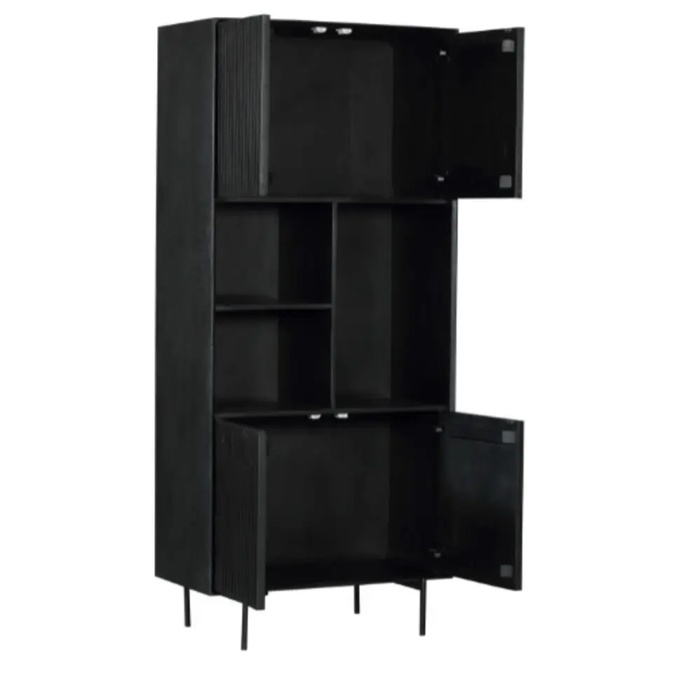 StarFurn - Vakkenkast Madison 90 cm - zwart