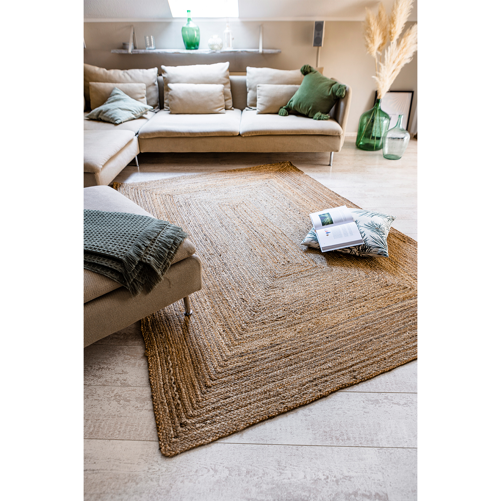 Teppich - natur - 80x200 cm