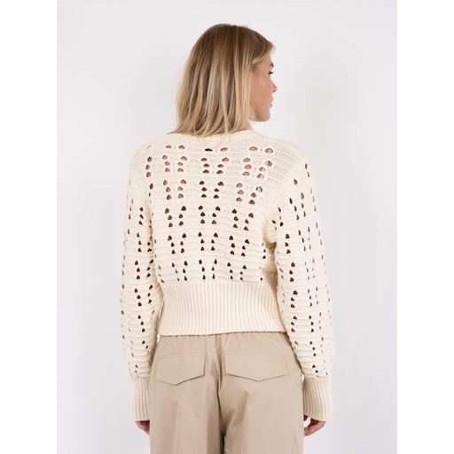 Neo Noir Bethie Knit Cardigan, Creme, 42