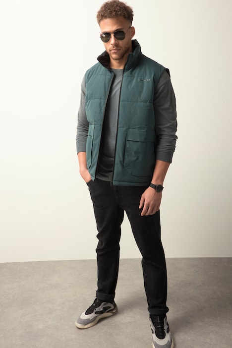 STHUGE Steppweste, Outdoor, Stehkragen, Zipper, bis 8 XL