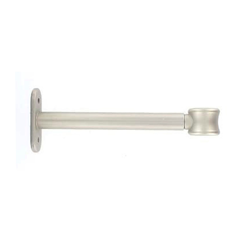 Lot de 2 supports tringle rideau simples argent mat D 20mm