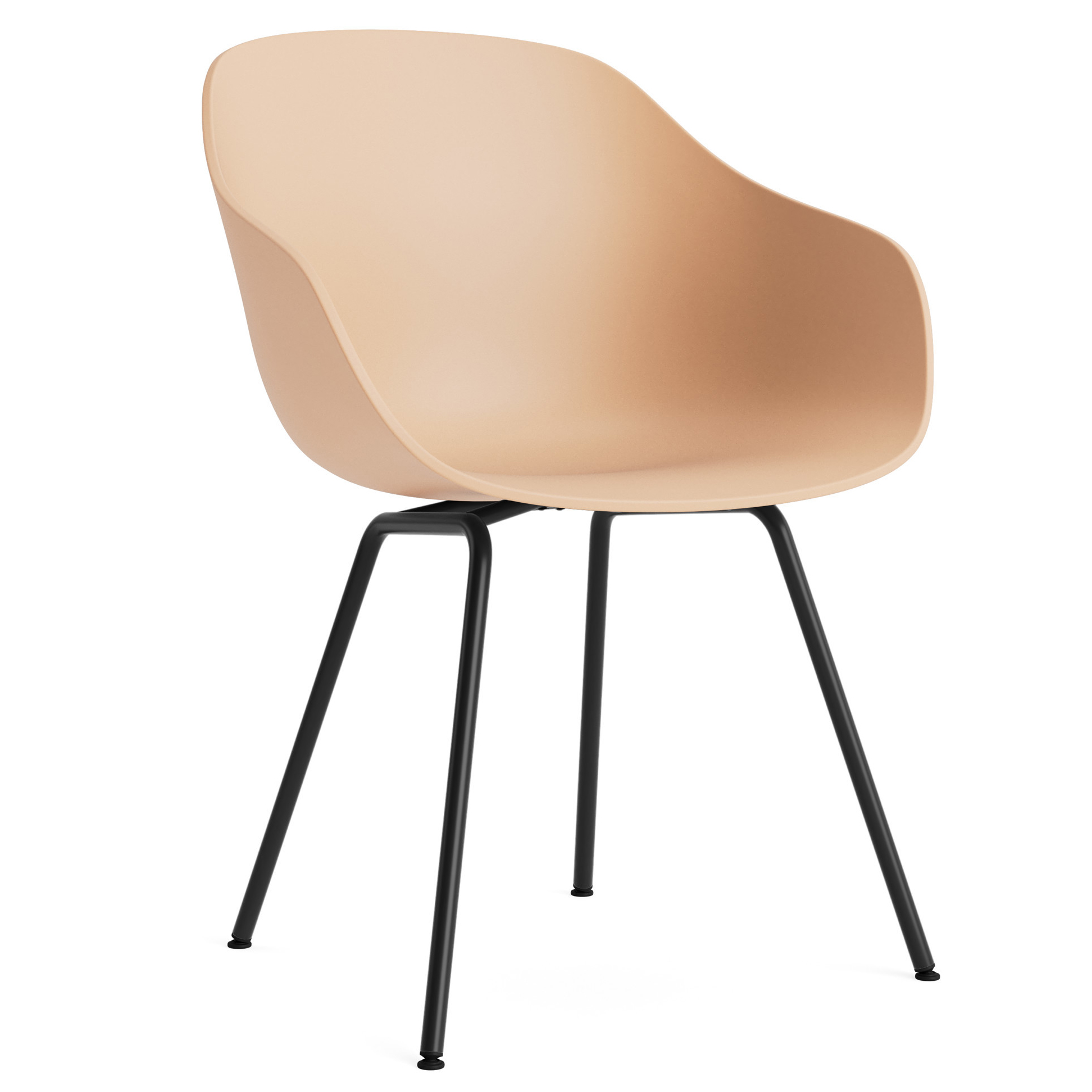 Eetkamerstoel AAC 226 zwart onderstel pale peach 2.0