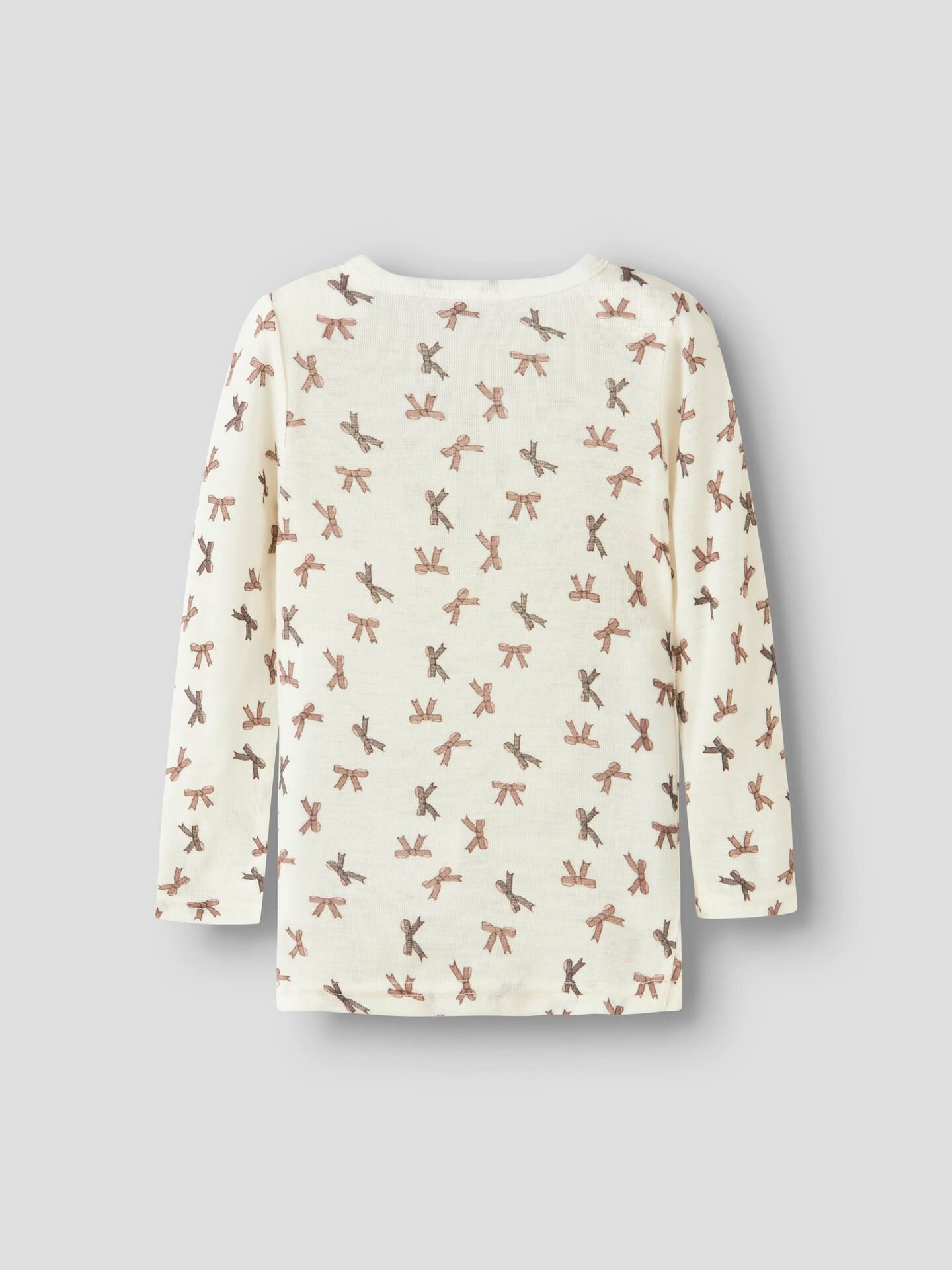 Wang Wool Rib Long Sleeve Top All Over Print