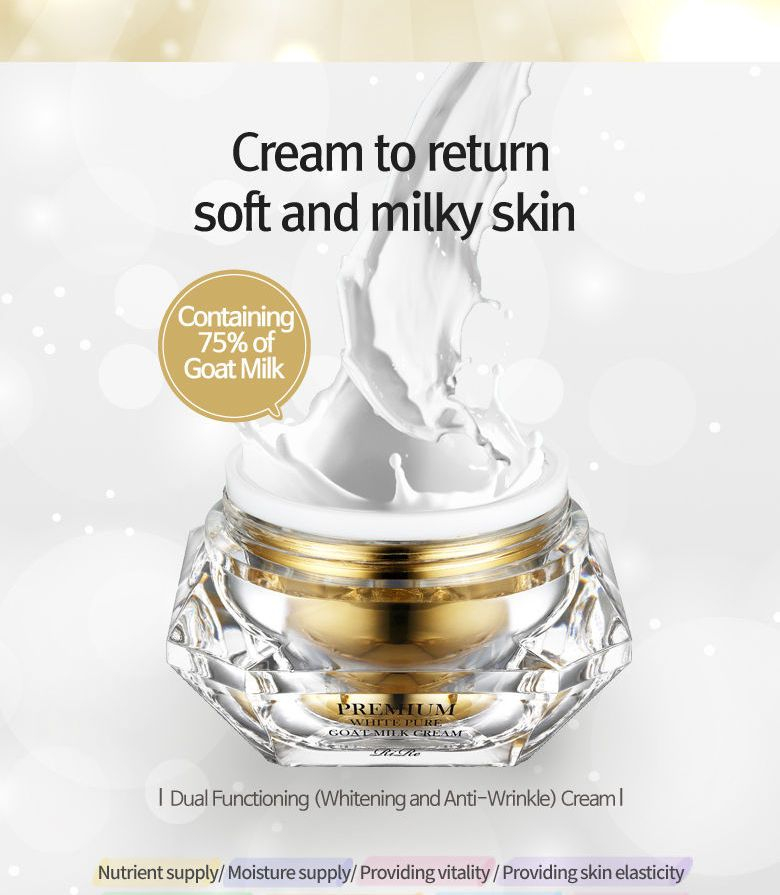 RiRe - Premium witte pure geitenmelkcrème 50ml