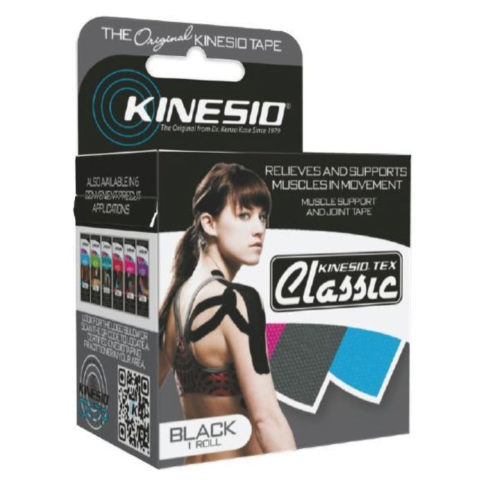 Sports Pharma Unisex Sportspleje Kinesio Tex Classic 5cm x 4m Sort