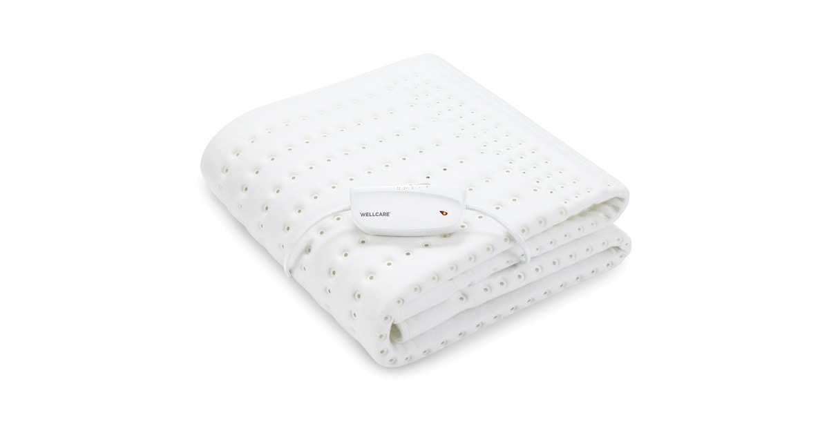 CrestaWellcare 1P Elektrische Deken Eco fleece warmtedeken  (Wit)