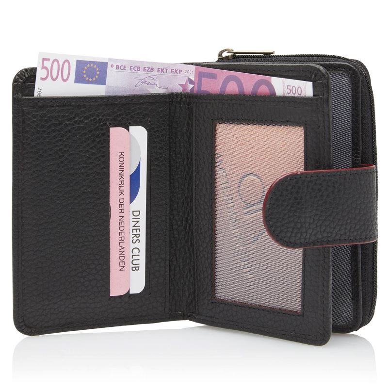 dR Amsterdam Mint Damesportemonnee 110123 Black