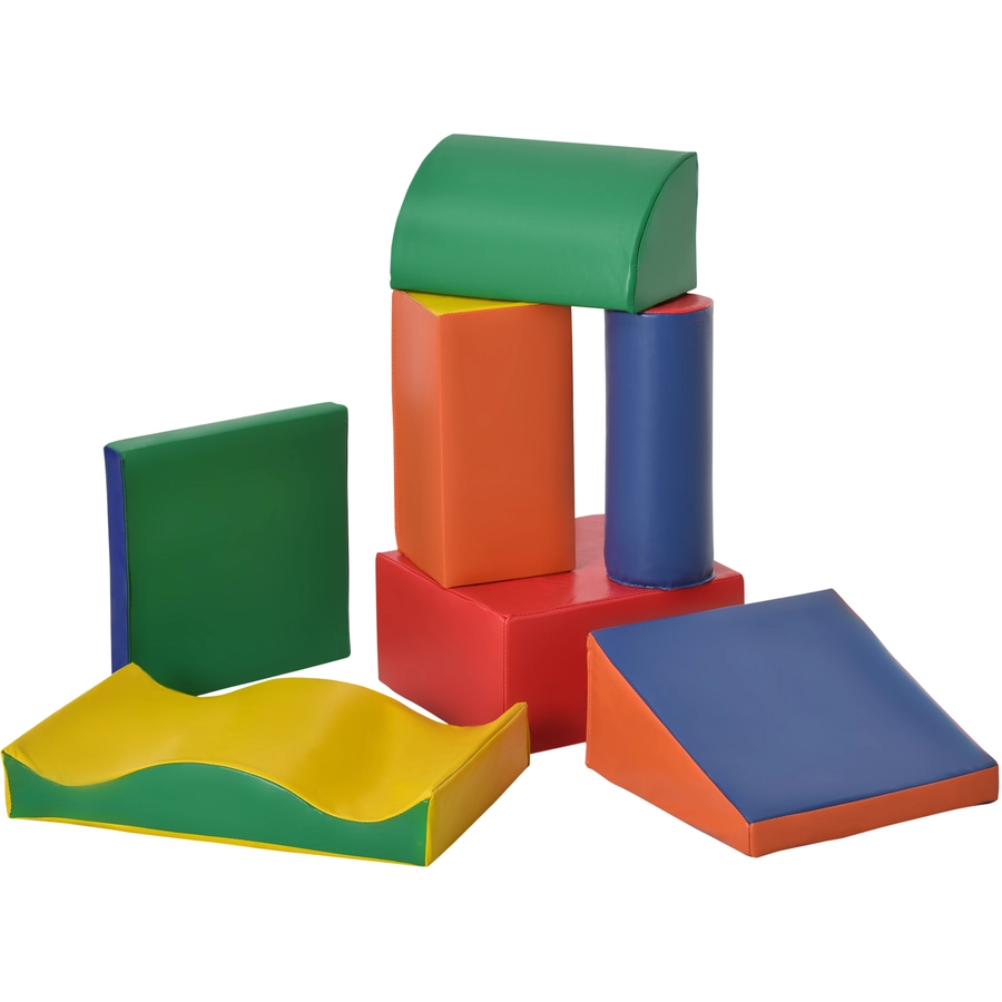 HOMCOM Kinder-Softplay-Set mit verschiedenen Bausteinen bunt