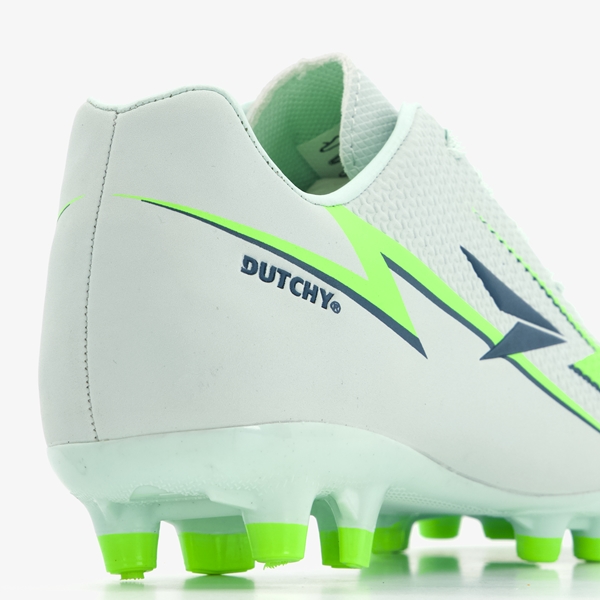 Dutchy Pitch MG kinder voetbalschoenen wit/groen