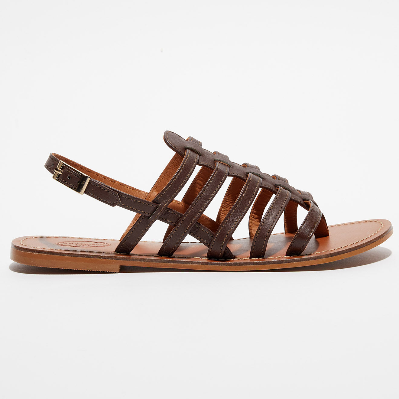 Apologie Studio Sandales en Cuir Alba marron